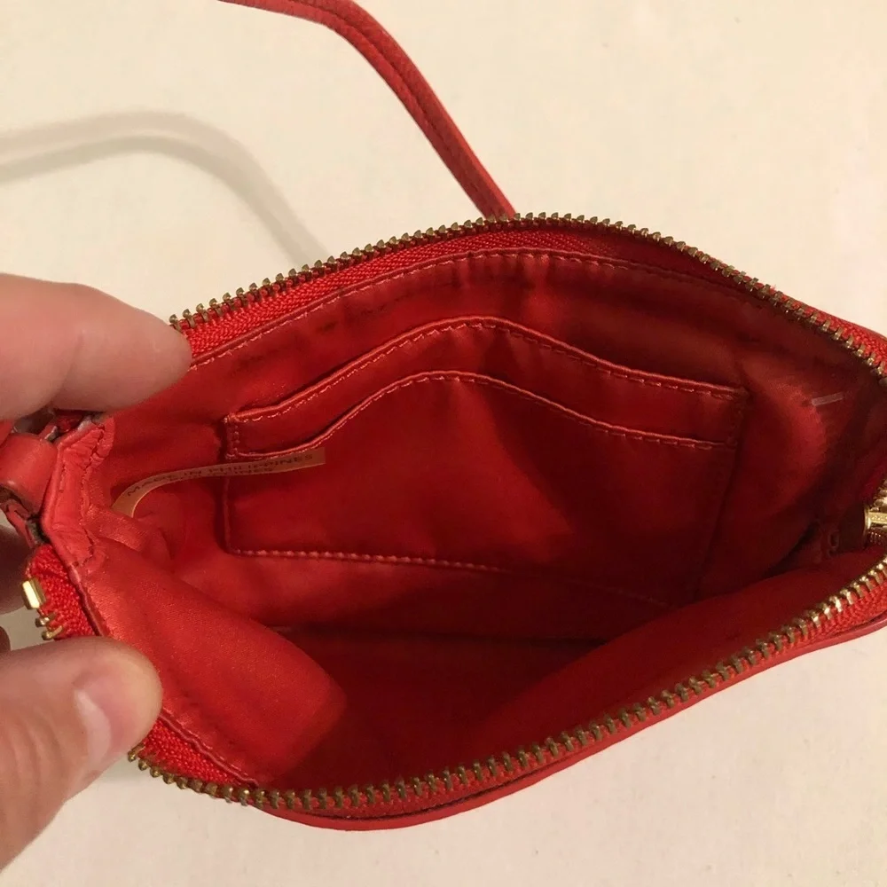 Coach heart wristlet